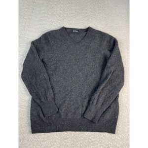 NAADAM Sweater Womens XL Gray 100% Cashmere V Neck Long Sleeve Knit Pullover